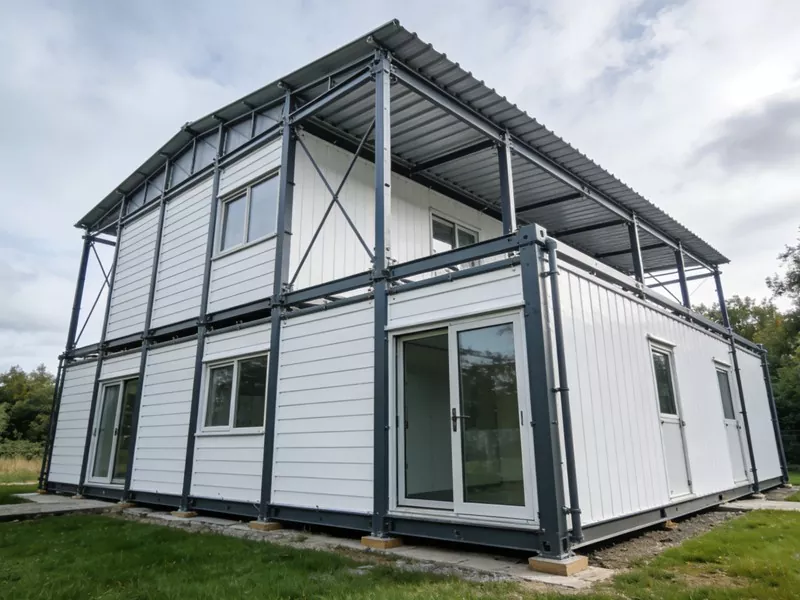 د شنه فولادو جوړښت Prefab کور