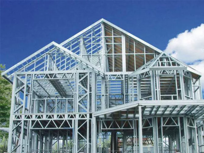 د رڼا فولاد چوکاټ Prefab فلزي ودانۍ د فولادو جوړښت کنفرانس هال