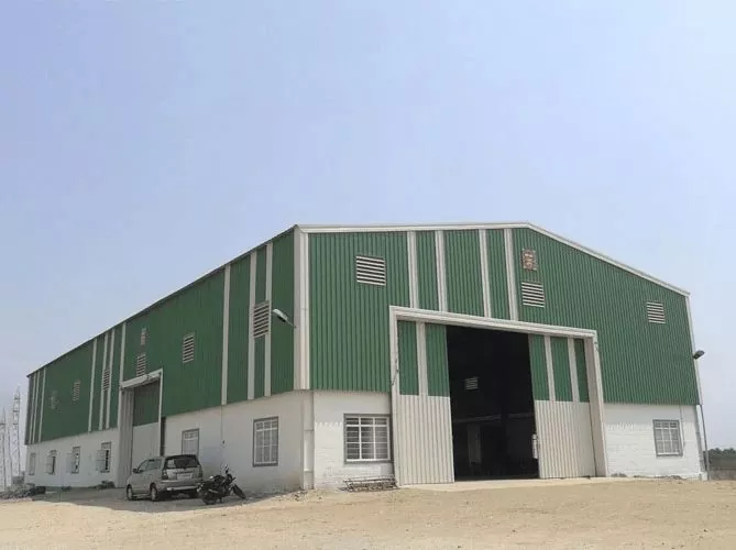 عملي او ښکلی پری فاب فلزي ګودام ودانۍ